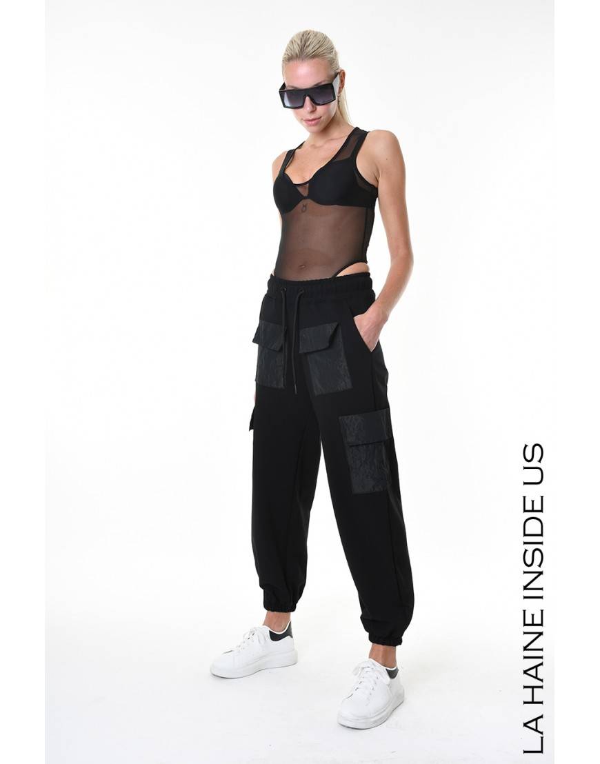 La Haine Inside Us 4M LW947 PANTALONE Nero