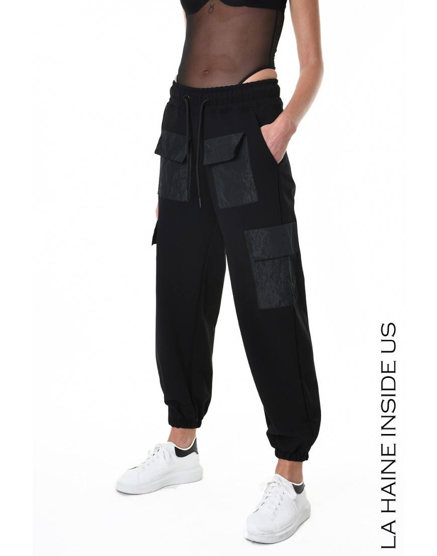 La haine inside us 4M LW947 PANTALONE Nero