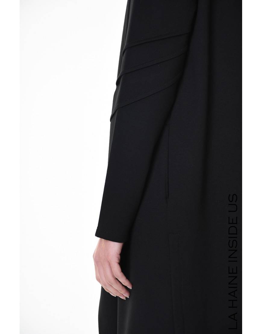 La Haine Inside Us 4M LW956 CARDIGAN UNISEX D Nero