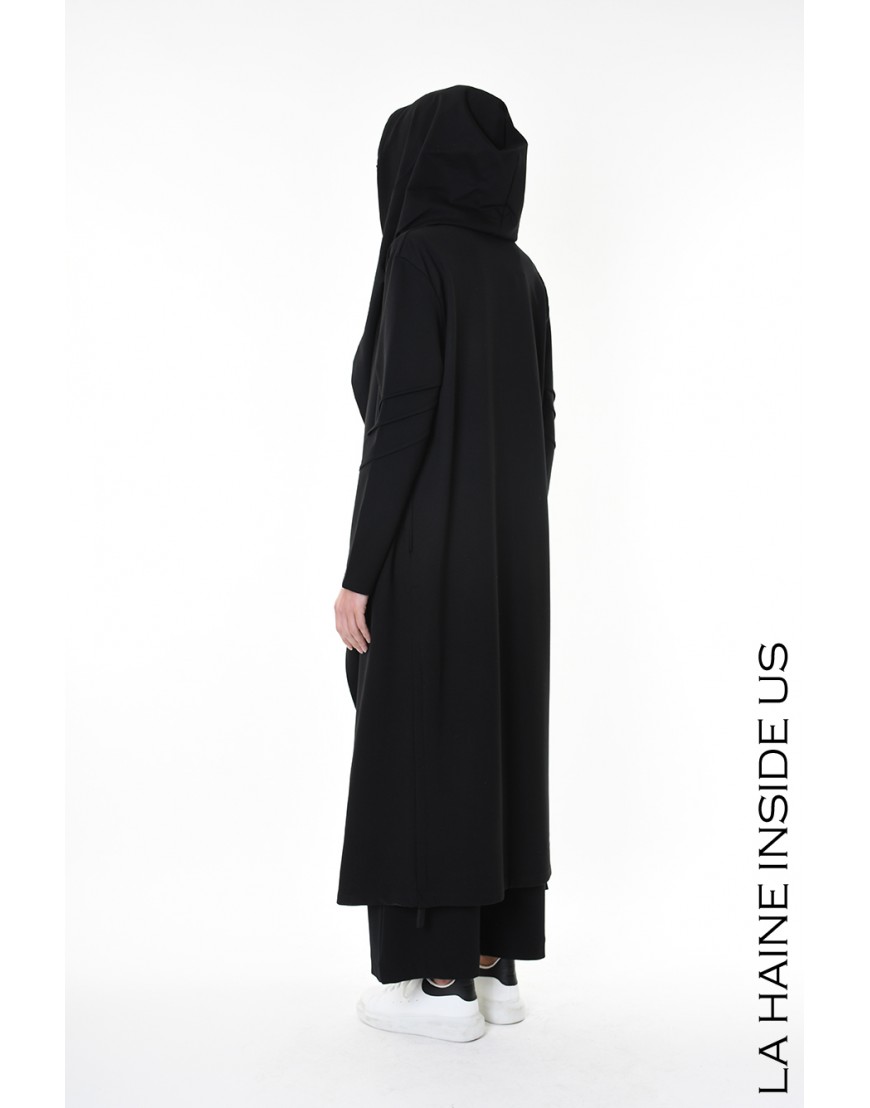 La Haine Inside Us 4M LW956 CARDIGAN UNISEX D Nero