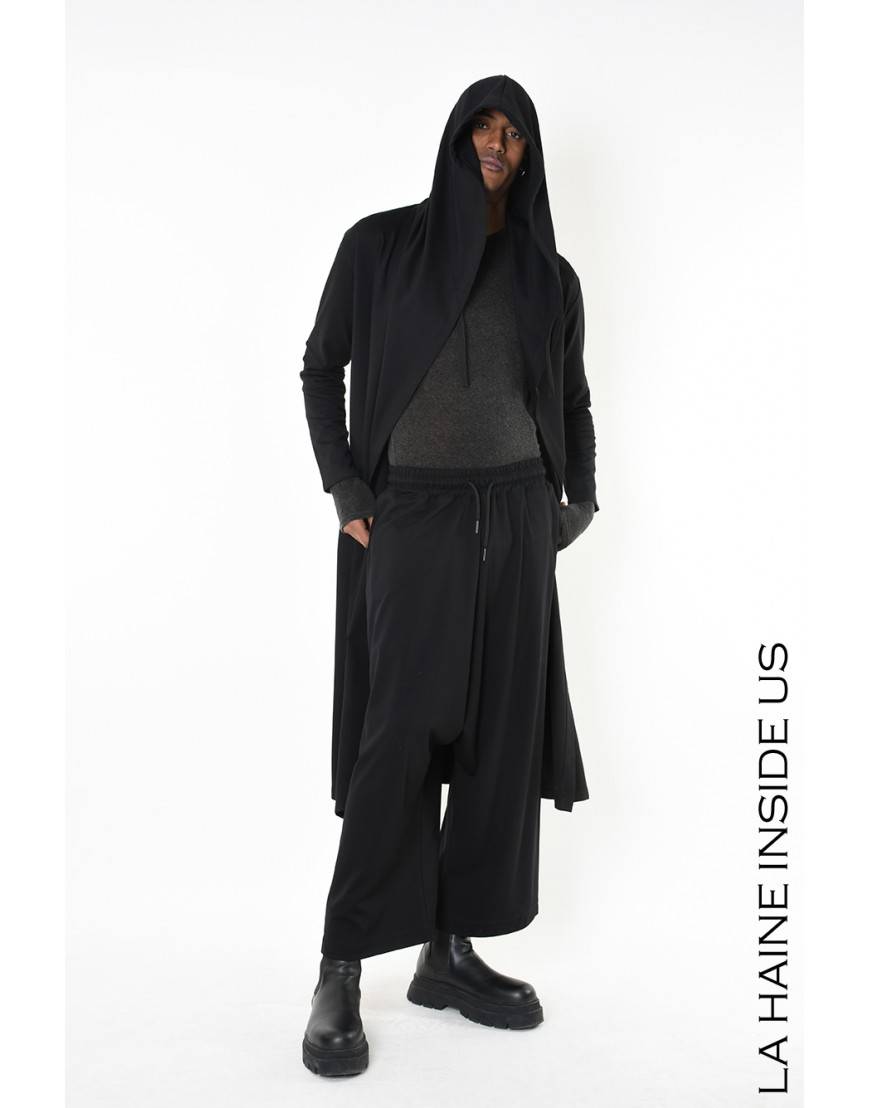 La Haine Inside Us 4M LW956 CARDIGAN UNISEX U Nero