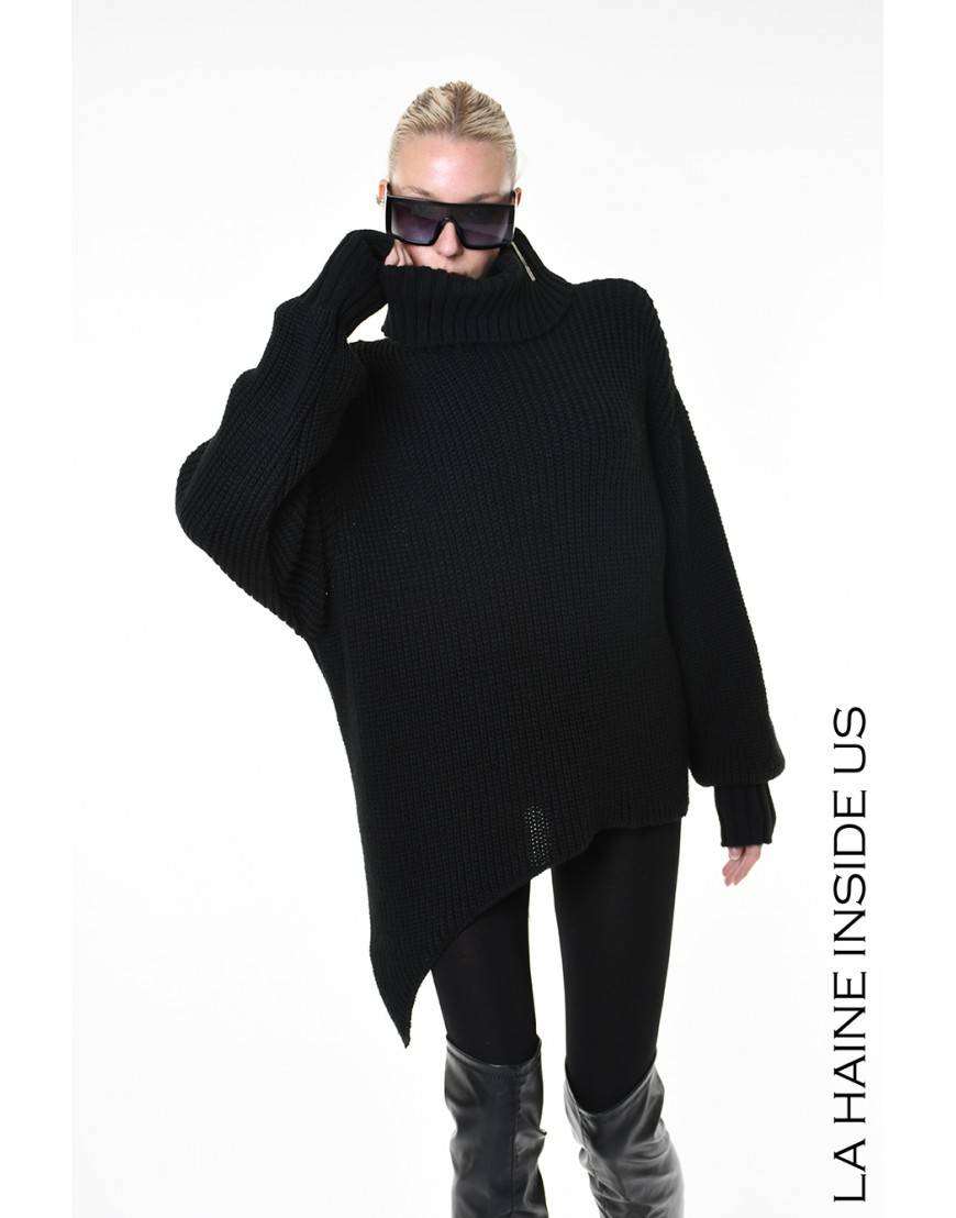 La haine inside us 4M LW961 MAGLIA Nero