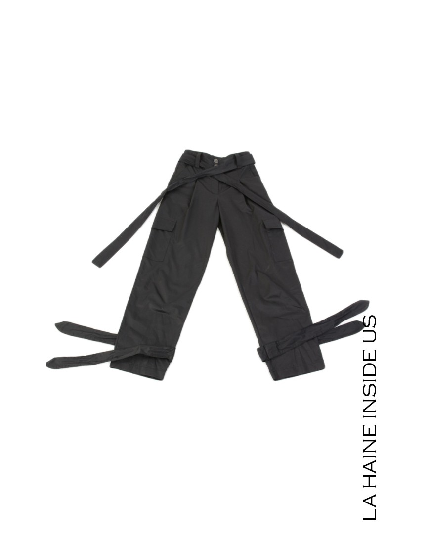 La Haine Inside Us 4R LW709 PANTALONE Nero