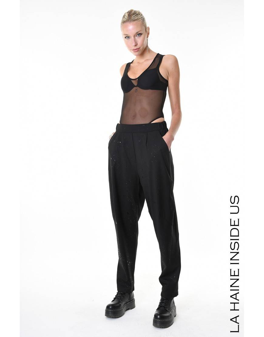 La Haine Inside Us 4R LW817 PANTALONE Nero