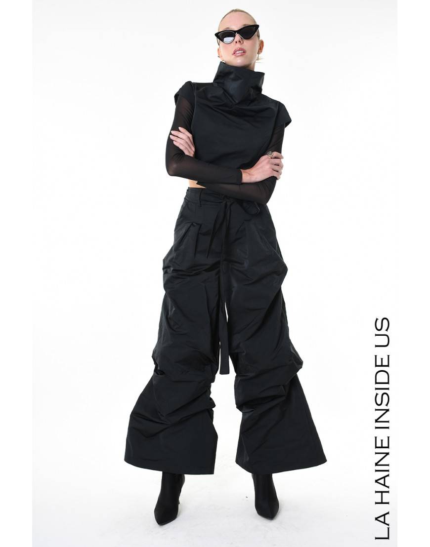 La Haine Inside Us 4R LW857 PANTALONE Nero