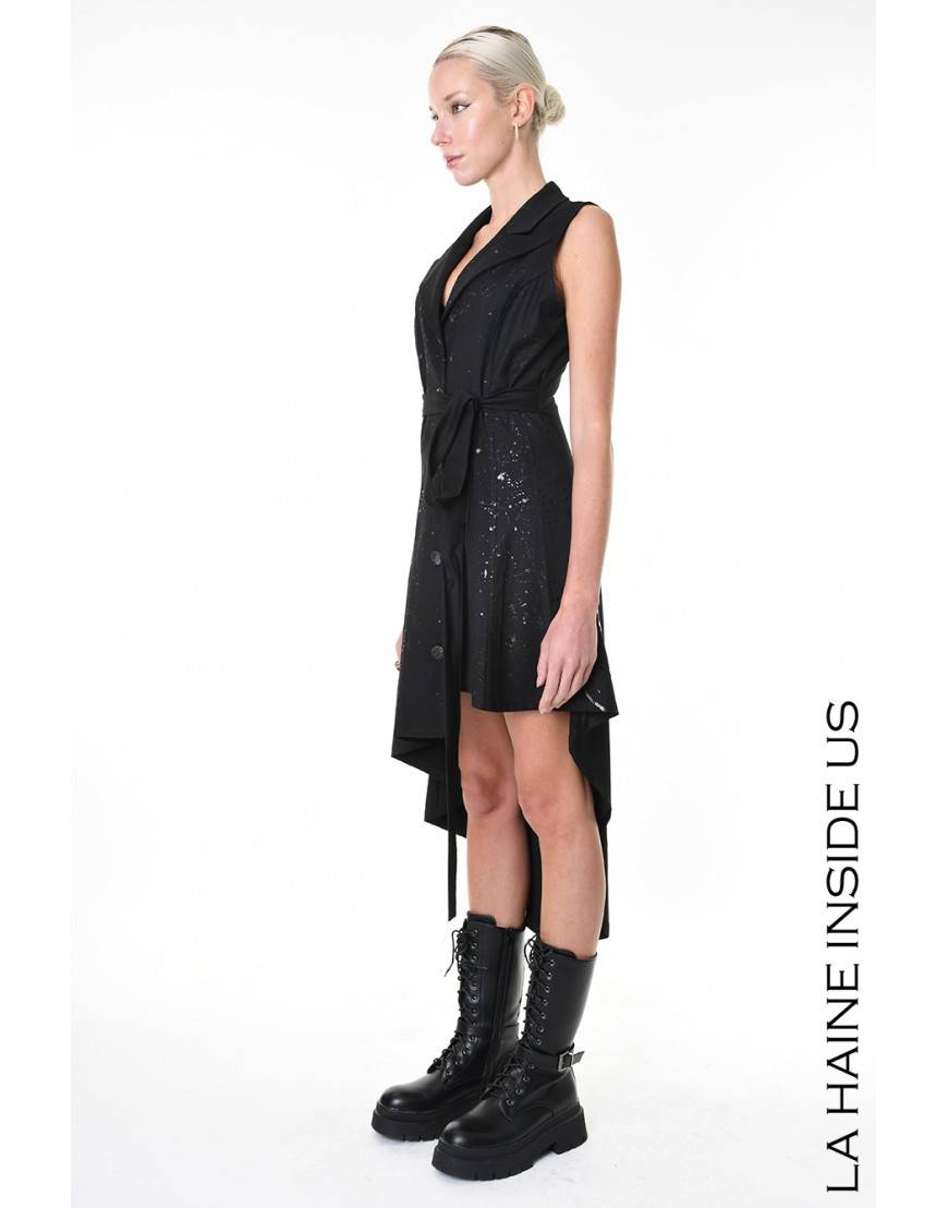 La Haine Inside Us 4R LW867 ABITO/GILET Nero