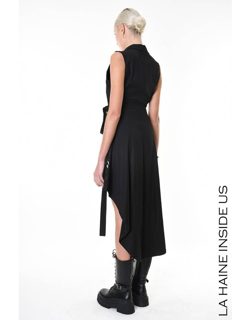 La Haine Inside Us 4R LW867 ABITO/GILET Nero