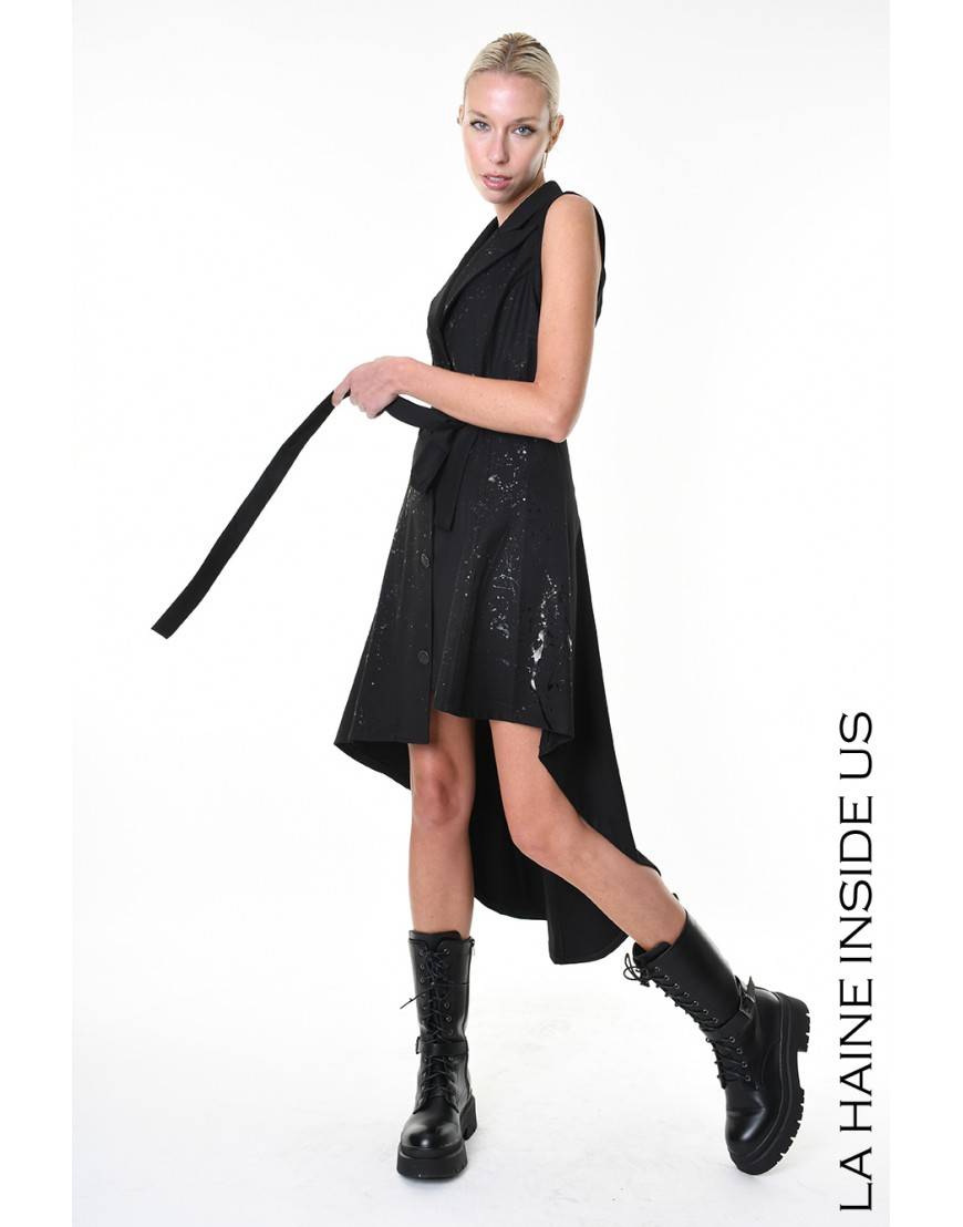 La Haine Inside Us 4R LW867 ABITO/GILET Nero