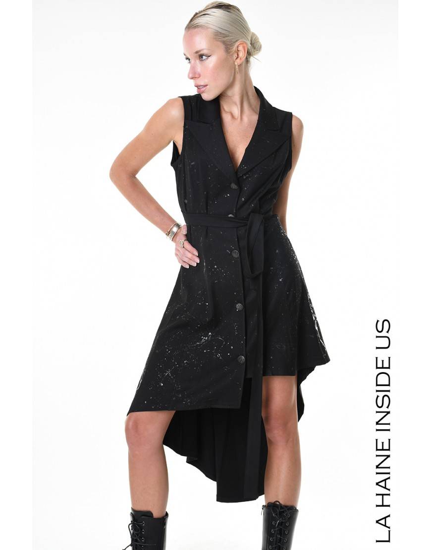 La Haine Inside Us 4R LW867 ABITO/GILET Nero