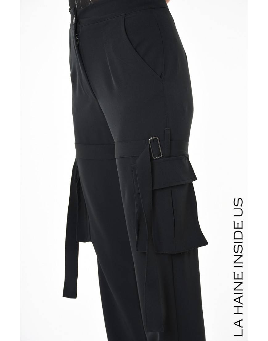 La Haine Inside Us 4R LW929 PANTALONE Nero