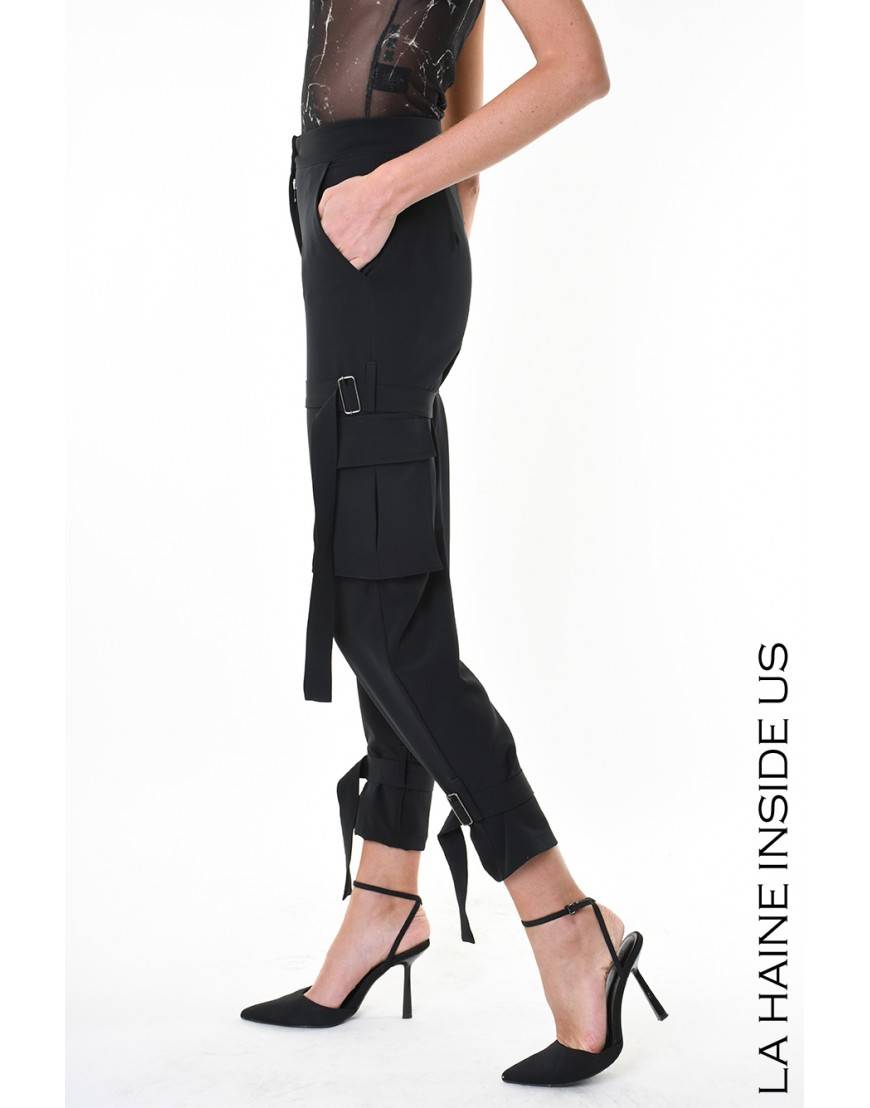 La Haine Inside Us 4R LW929 PANTALONE Nero