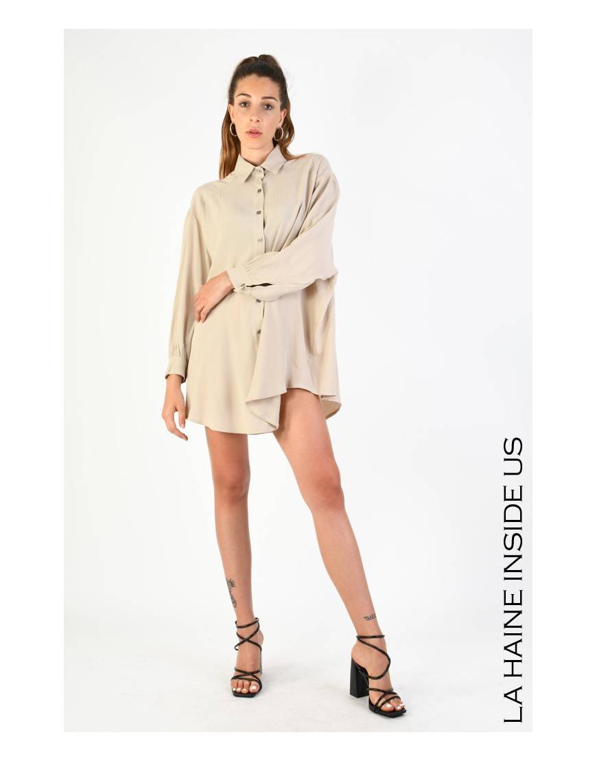 La Haine Inside Us 4V LW754 CAMICIA Sabbia