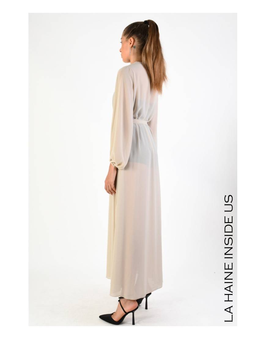 La Haine Inside Us 4V LW768 CARDIGAN Sabbia