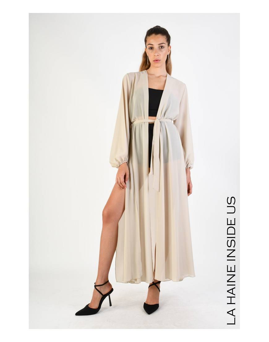 La haine inside us 4V LW768 CARDIGAN Sabbia