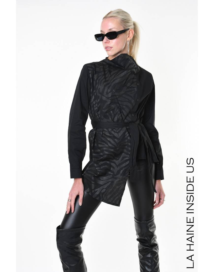 La Haine Inside Us 4V LW910 CAMICIA Nero