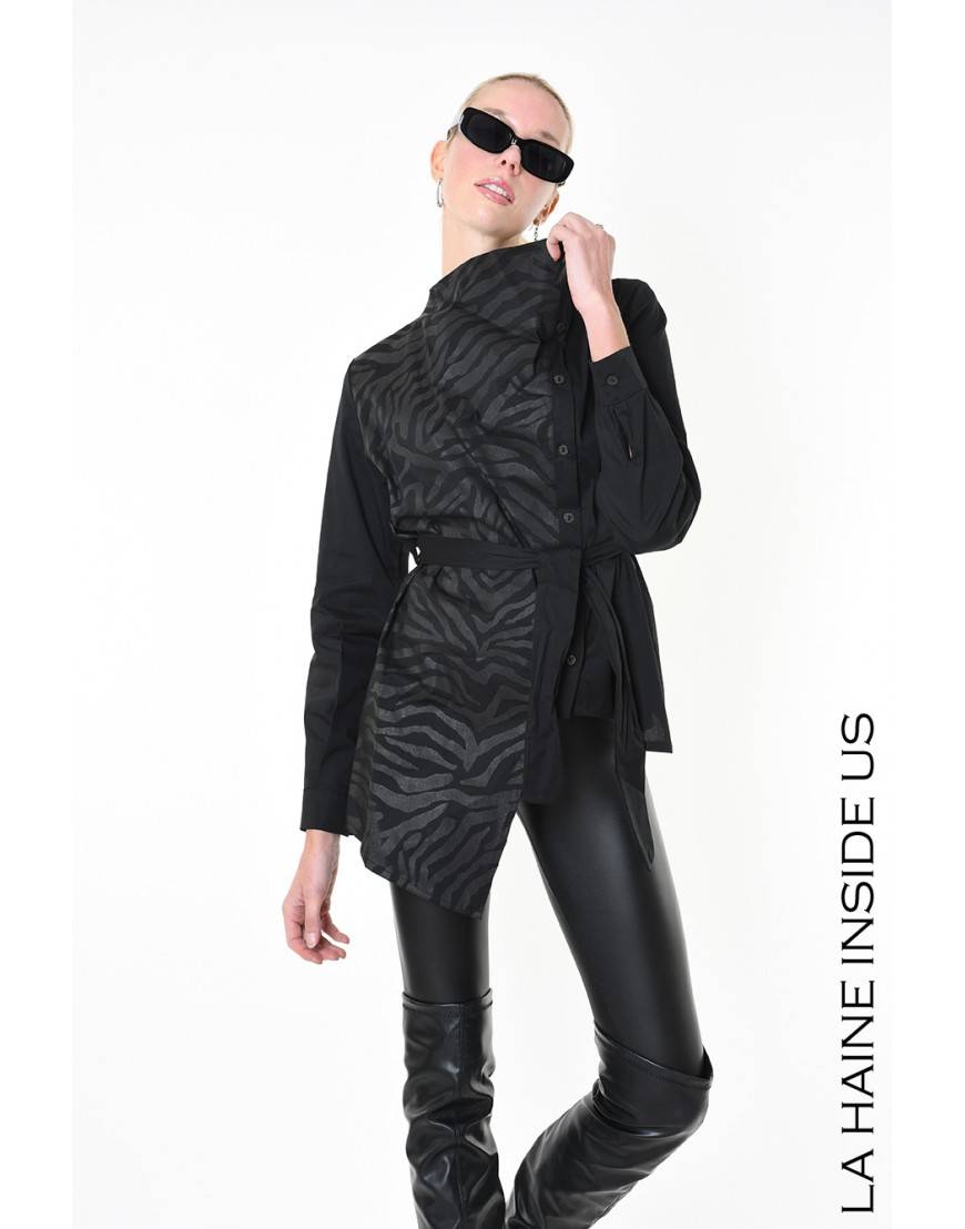 La haine inside us 4V LW910 CAMICIA Nero