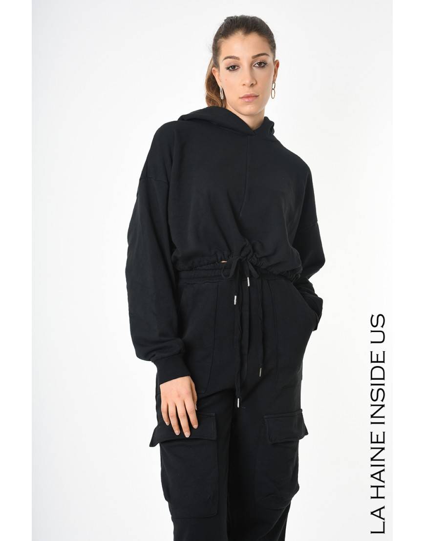 La Haine Inside Us 4V LW915 FELPA Nero