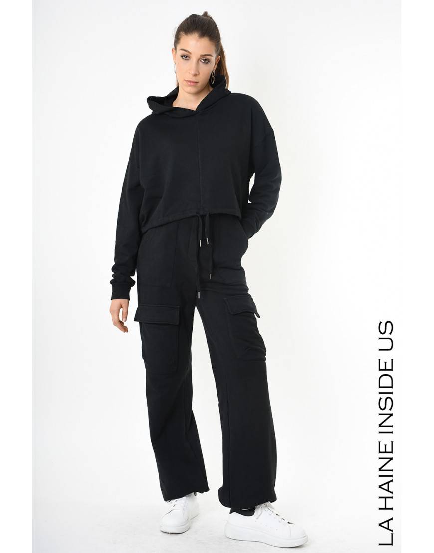 La haine inside us 4V LW915 FELPA Nero