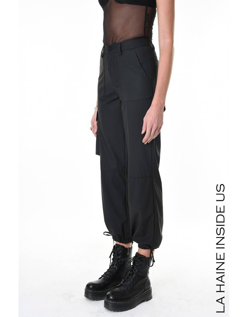 La Haine Inside Us 4Z LW688 PANTALONE Nero