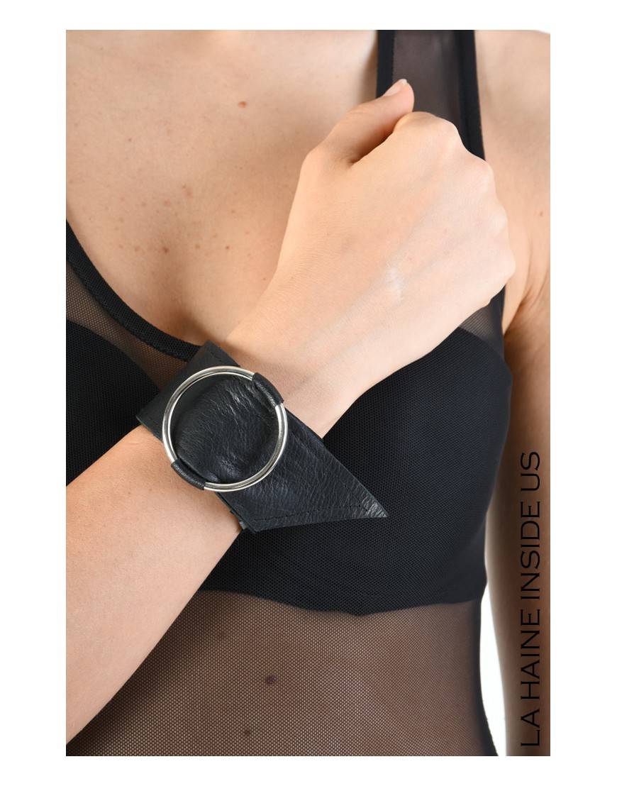 La Haine Inside Us 8B LW769 COLIER / BRACCIALE Nero