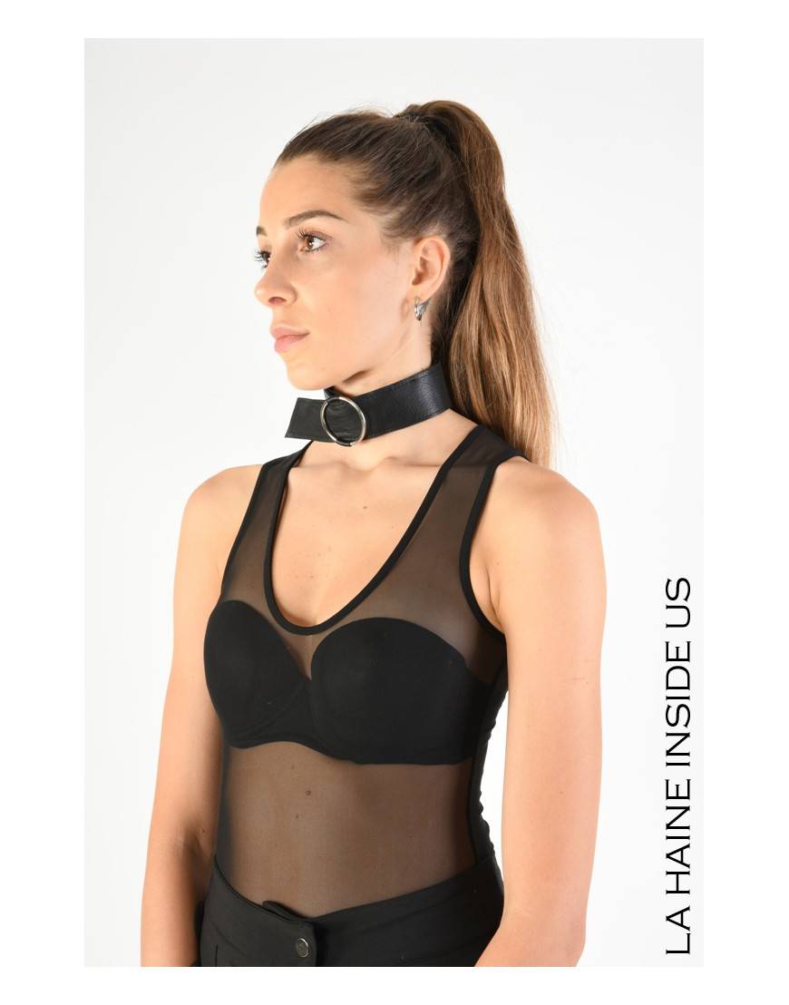 La haine inside us 8B LW769 COLIER / BRACCIALE Nero