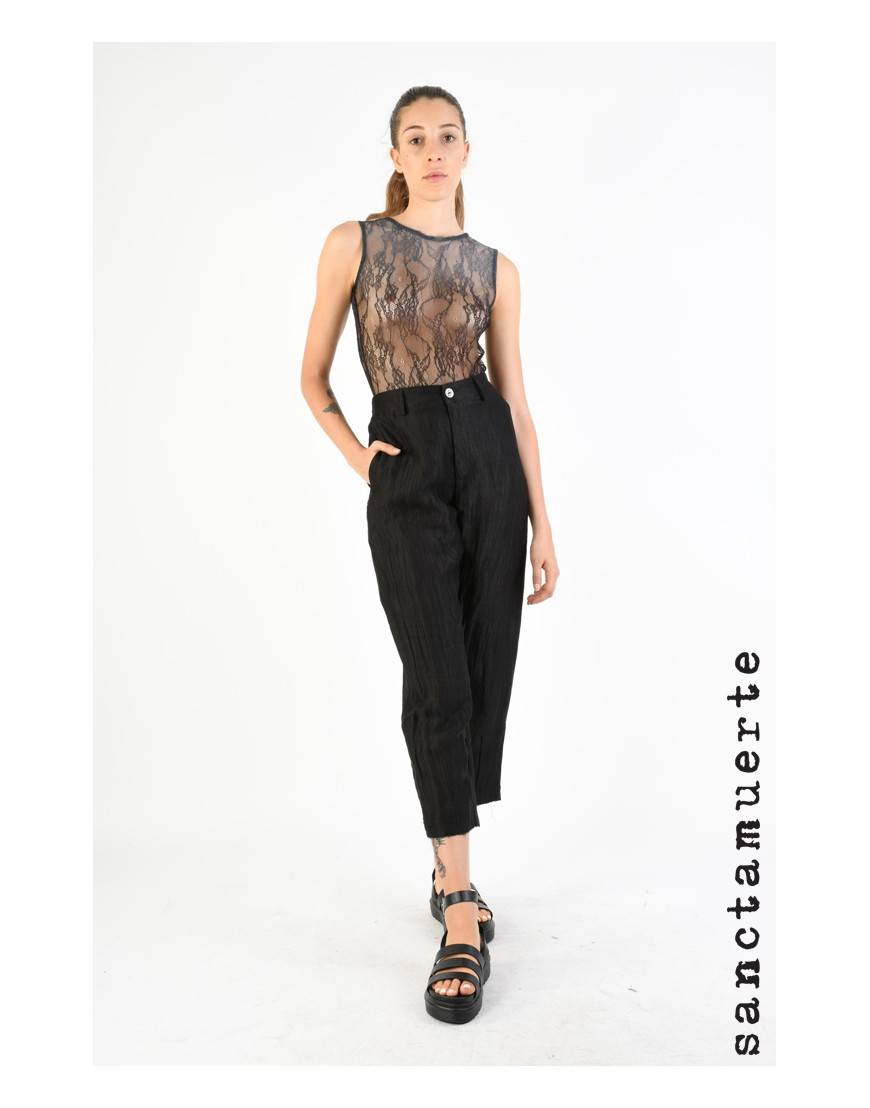 La haine inside us 9B SM290 PANTALONE Nero