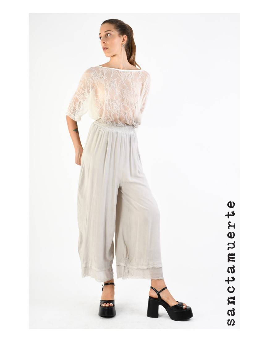 La haine inside us 9B SM339 PANTALONE Ivory