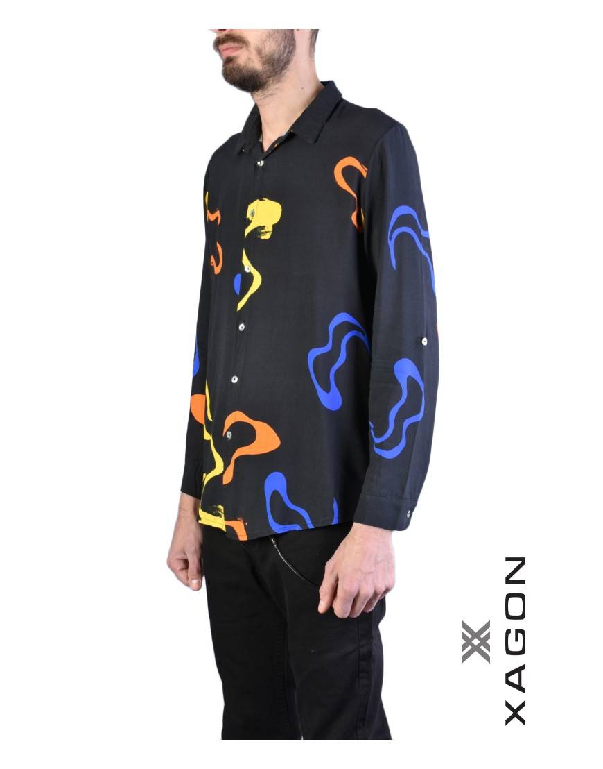 La Haine Inside Us CAMICIA V881SD Nero