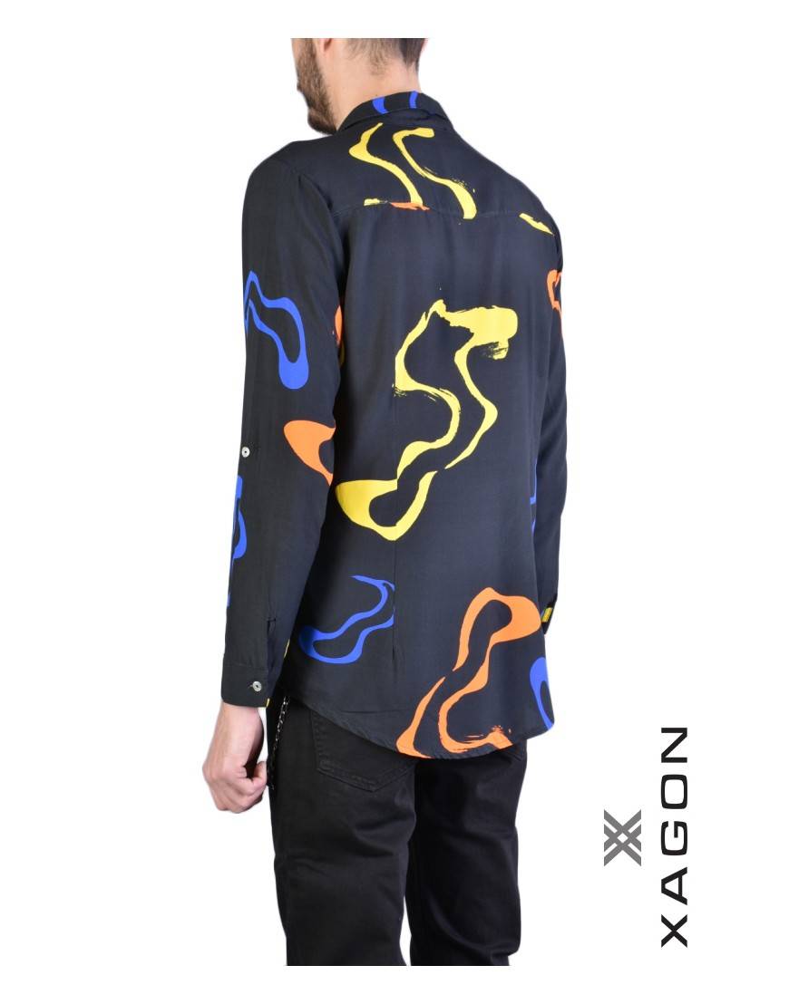 La Haine Inside Us CAMICIA V881SD Nero