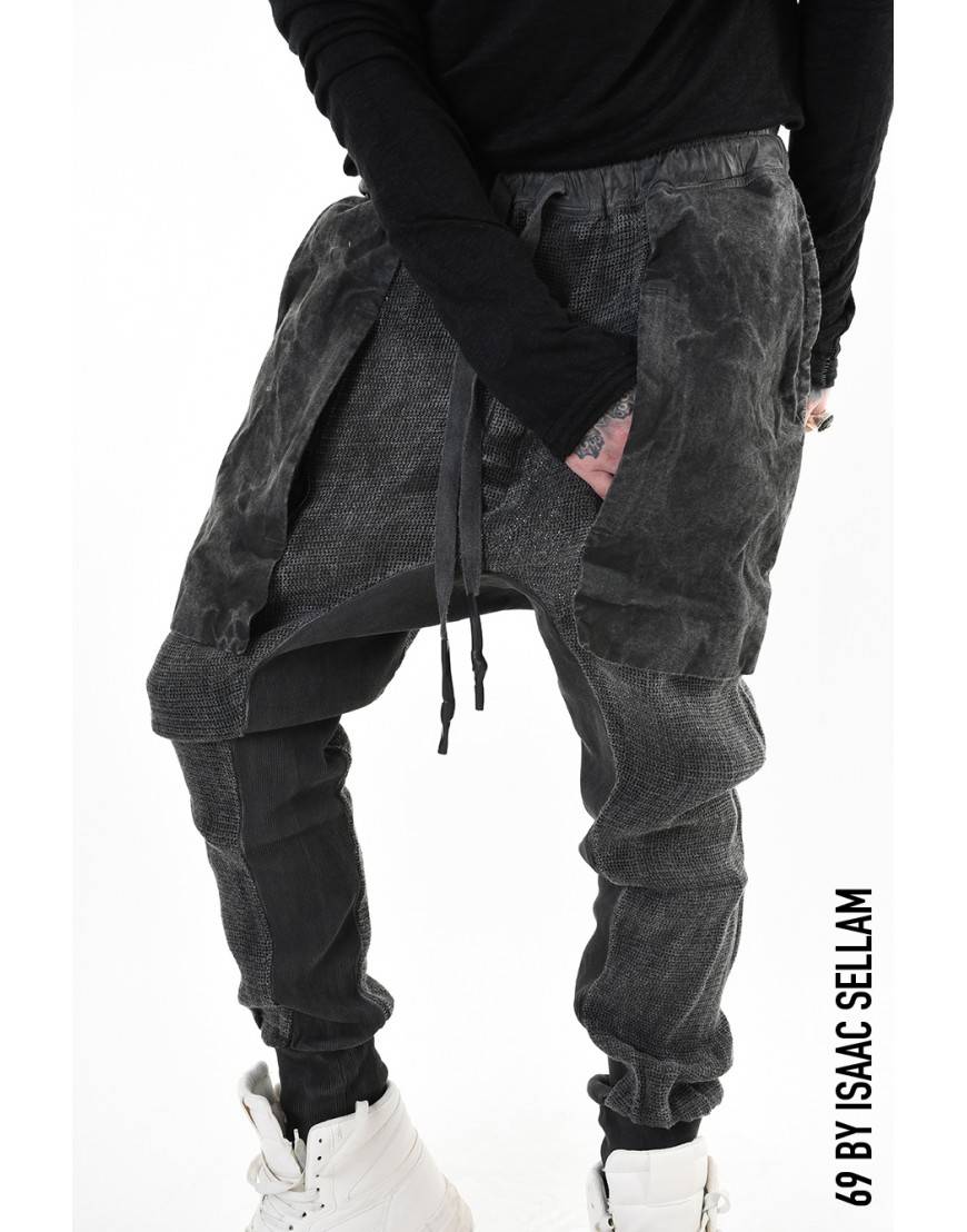 La Haine Inside Us GUSSET PANTS GRILLAGE PLOMB