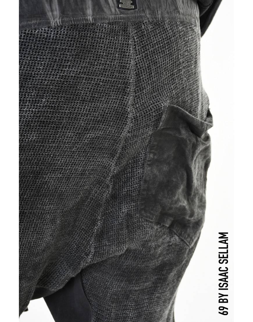 La Haine Inside Us GUSSET PANTS GRILLAGE PLOMB