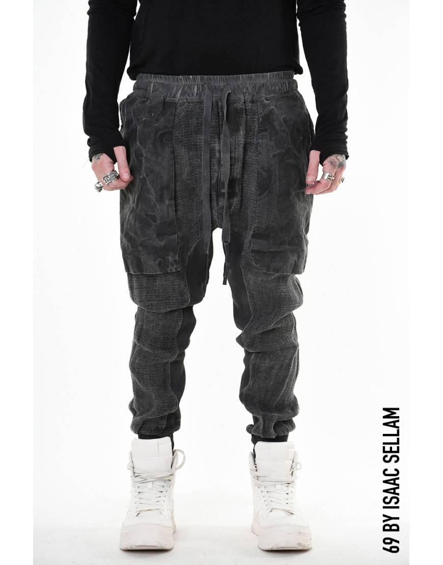 La haine inside us GUSSET PANTS GRILLAGE PLOMB