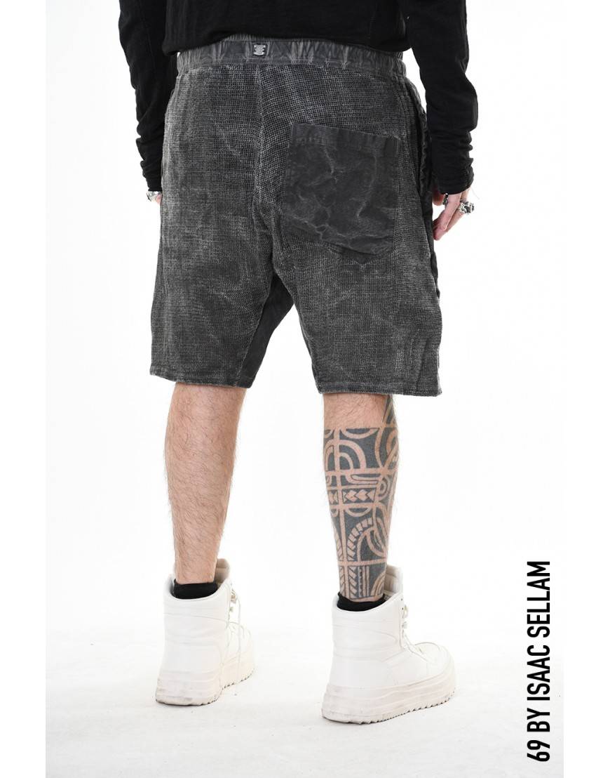 La Haine Inside Us GUSSETS SHORT GRILLAGE PLOMB