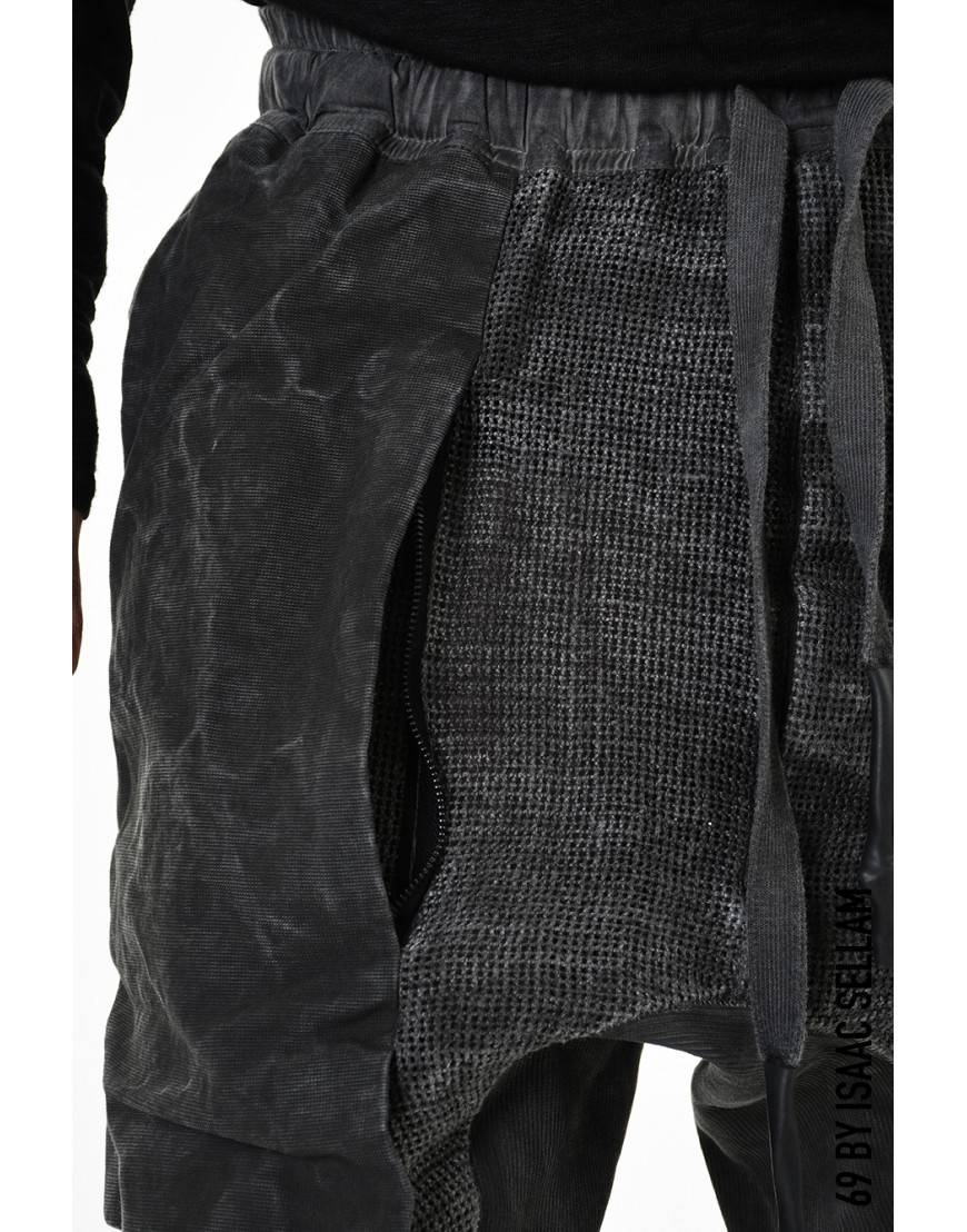 La Haine Inside Us GUSSETS SHORT GRILLAGE PLOMB