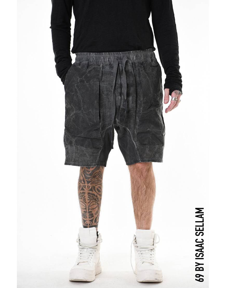 La haine inside us GUSSETS SHORT GRILLAGE PLOMB