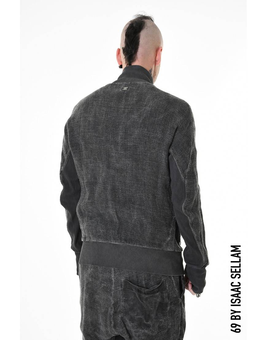 La Haine Inside Us HIGH BOMBER GRILLAGE PLOMB