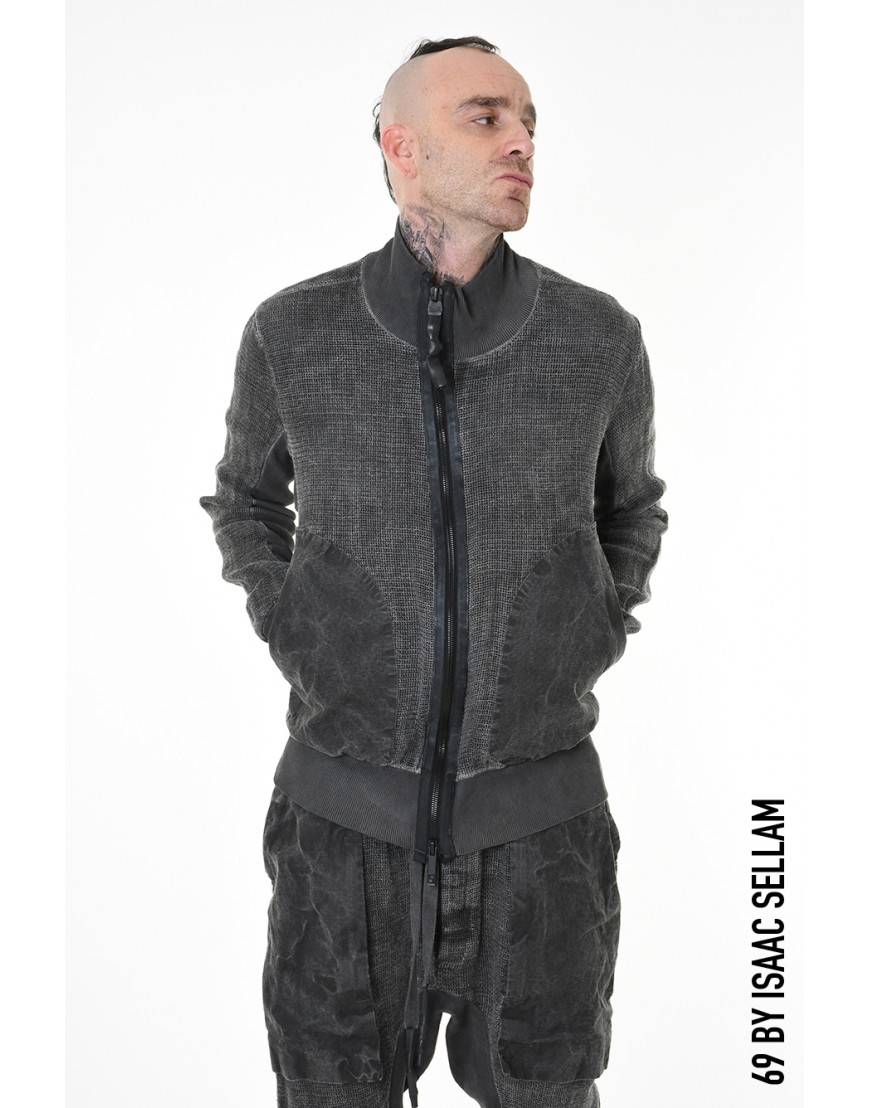 La haine inside us HIGH BOMBER GRILLAGE PLOMB