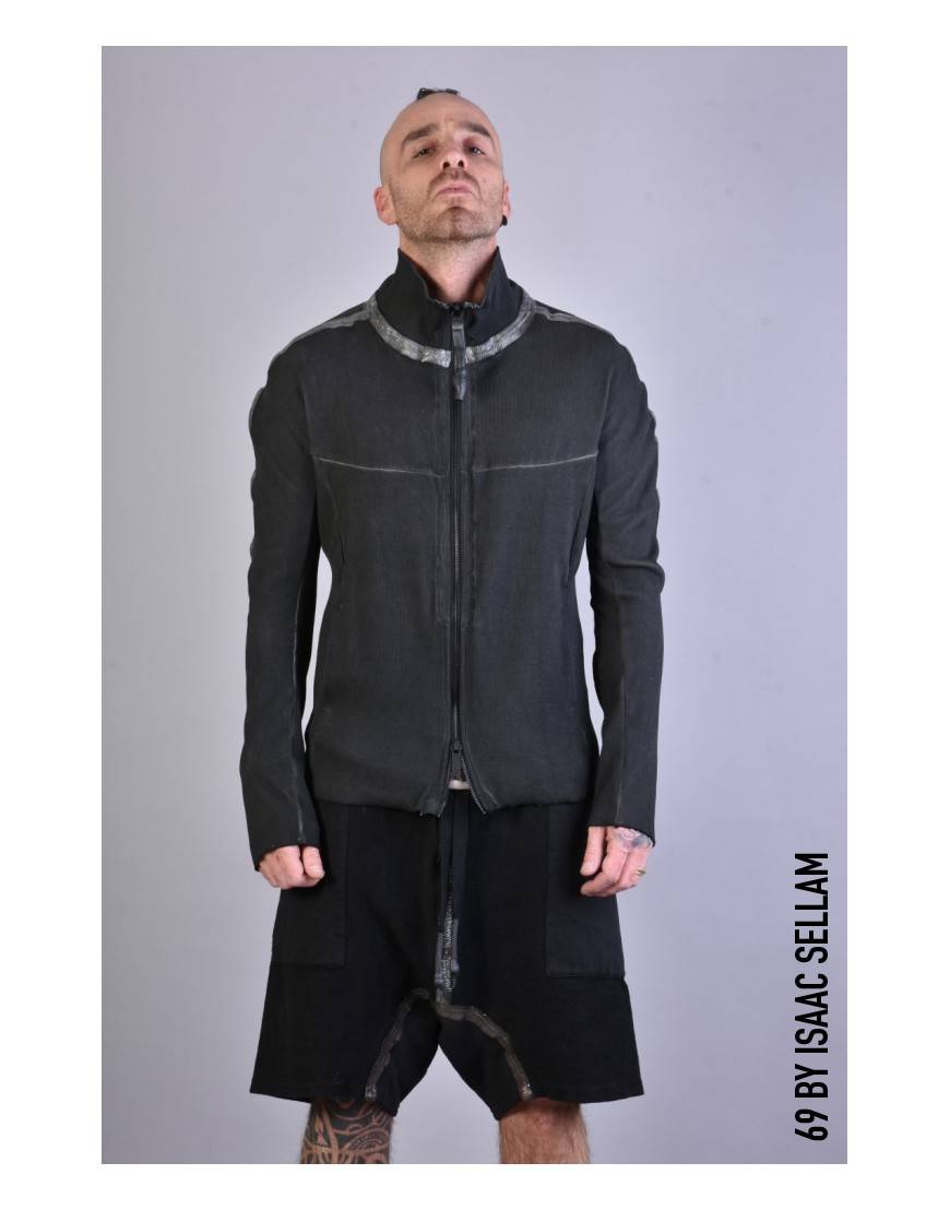 La Haine Inside Us HUMANO ZIP RIBBED Piombo