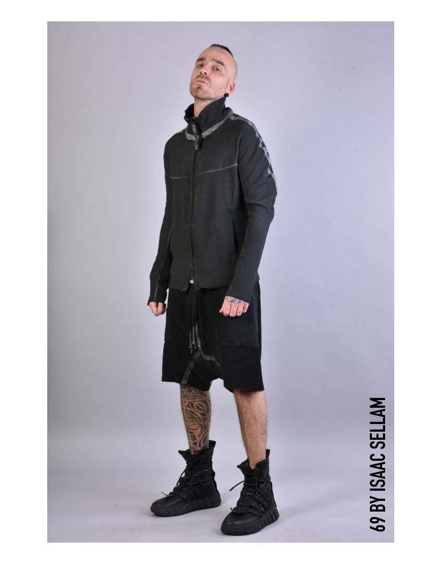 La Haine Inside Us HUMANO ZIP RIBBED Piombo