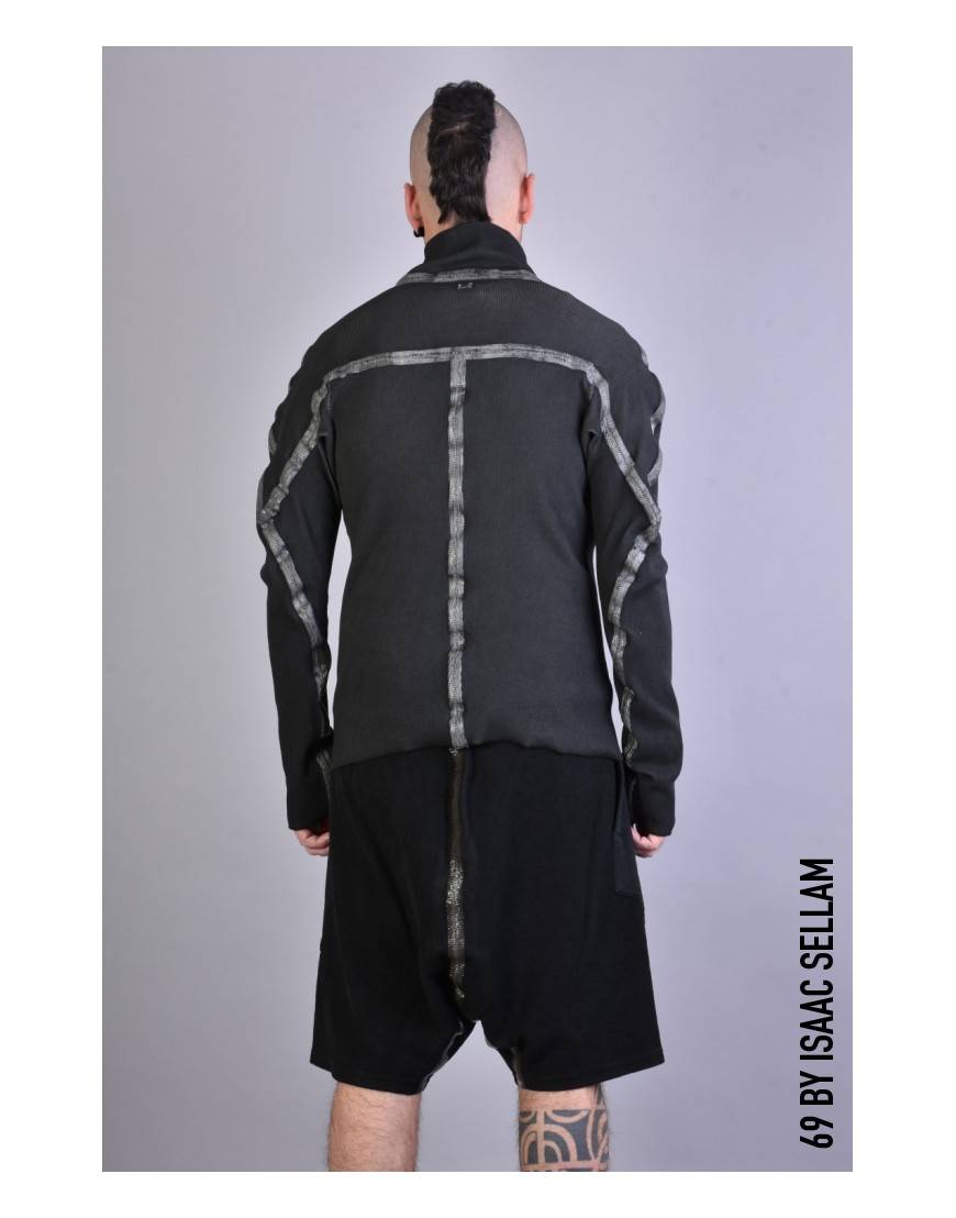 La Haine Inside Us HUMANO ZIP RIBBED Piombo