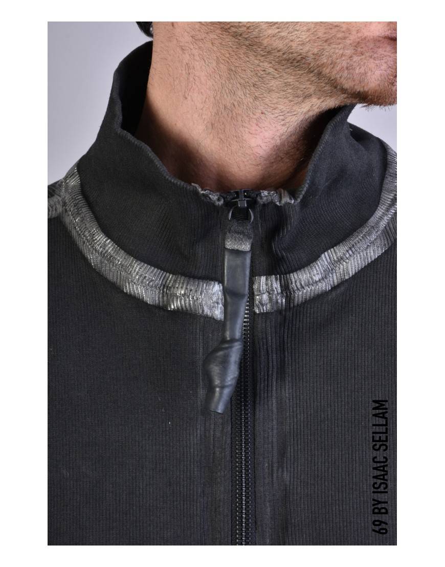 La Haine Inside Us HUMANO ZIP RIBBED Piombo