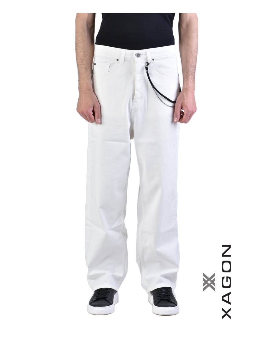 La haine inside us JEANS UMR169 Bianco