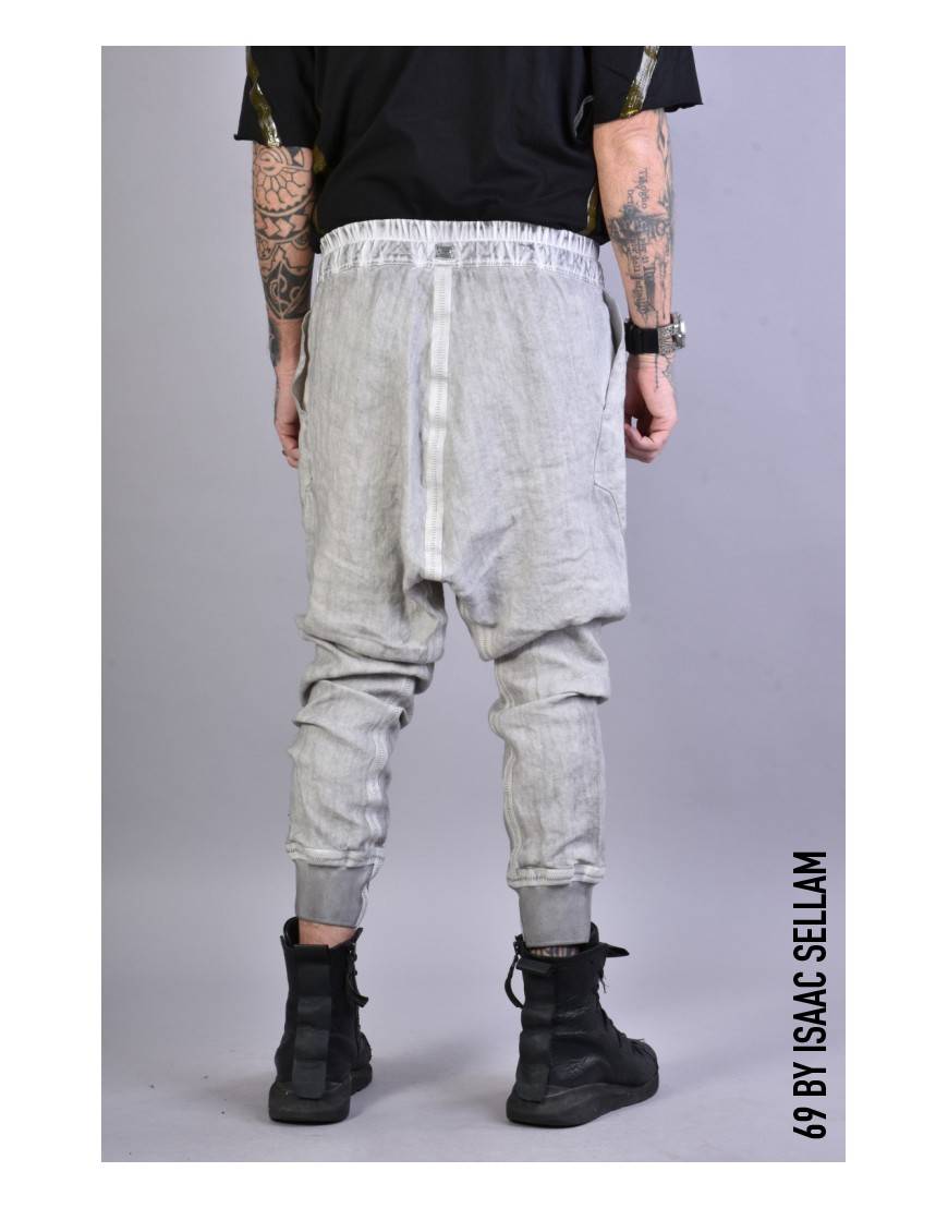La Haine Inside Us PANTS BANDE LINEN Grey