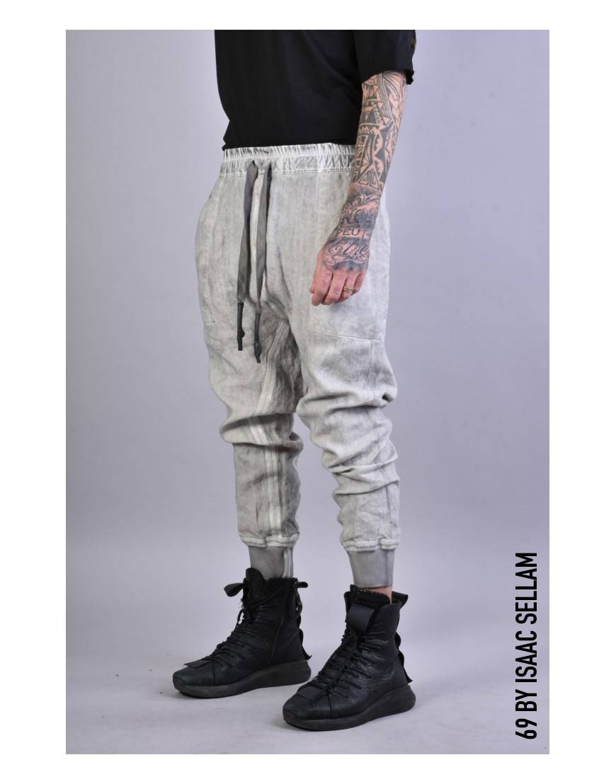 La haine inside us PANTS BANDE LINEN Grey