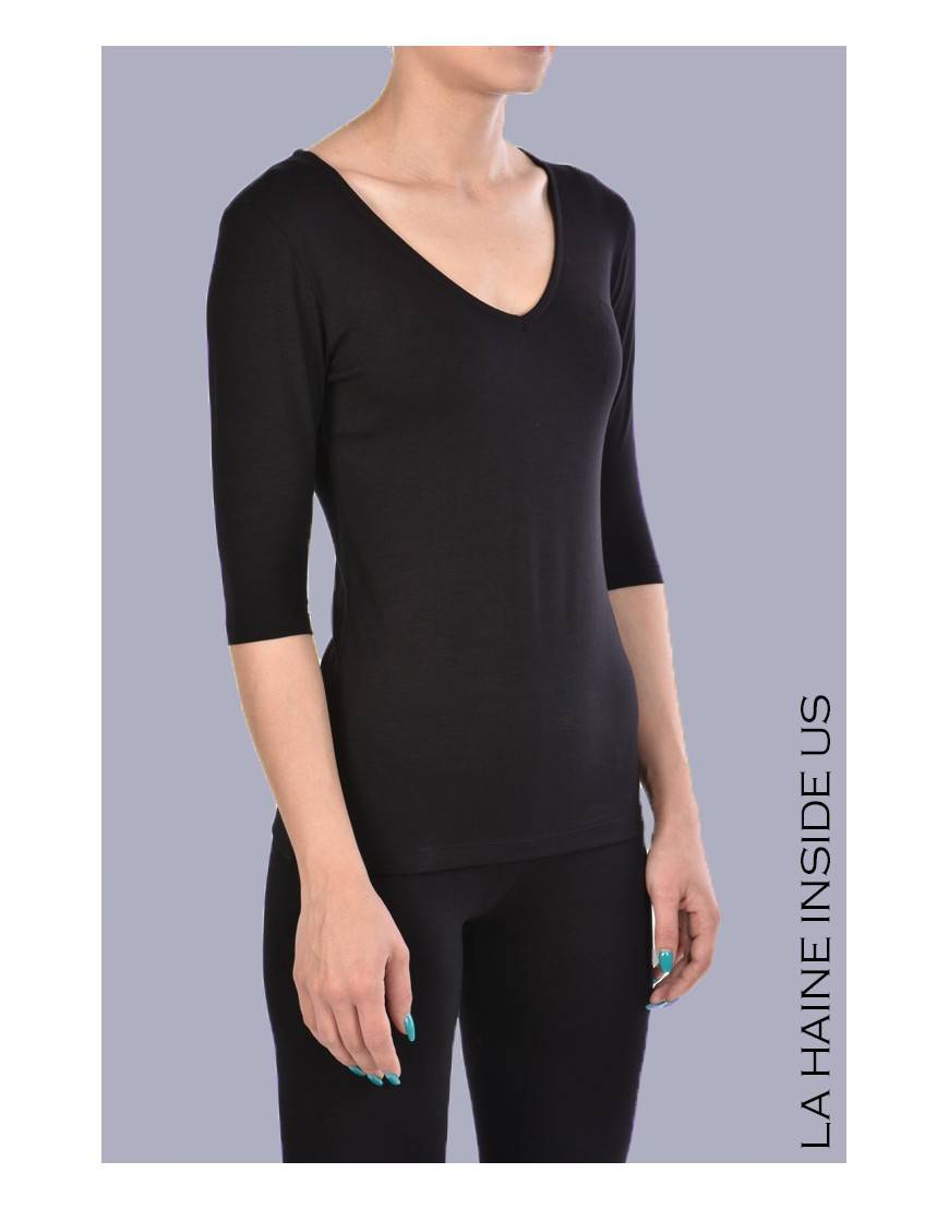 La Haine Inside Us - PERMANENTE - 4M SALUS MAGLIA Nero