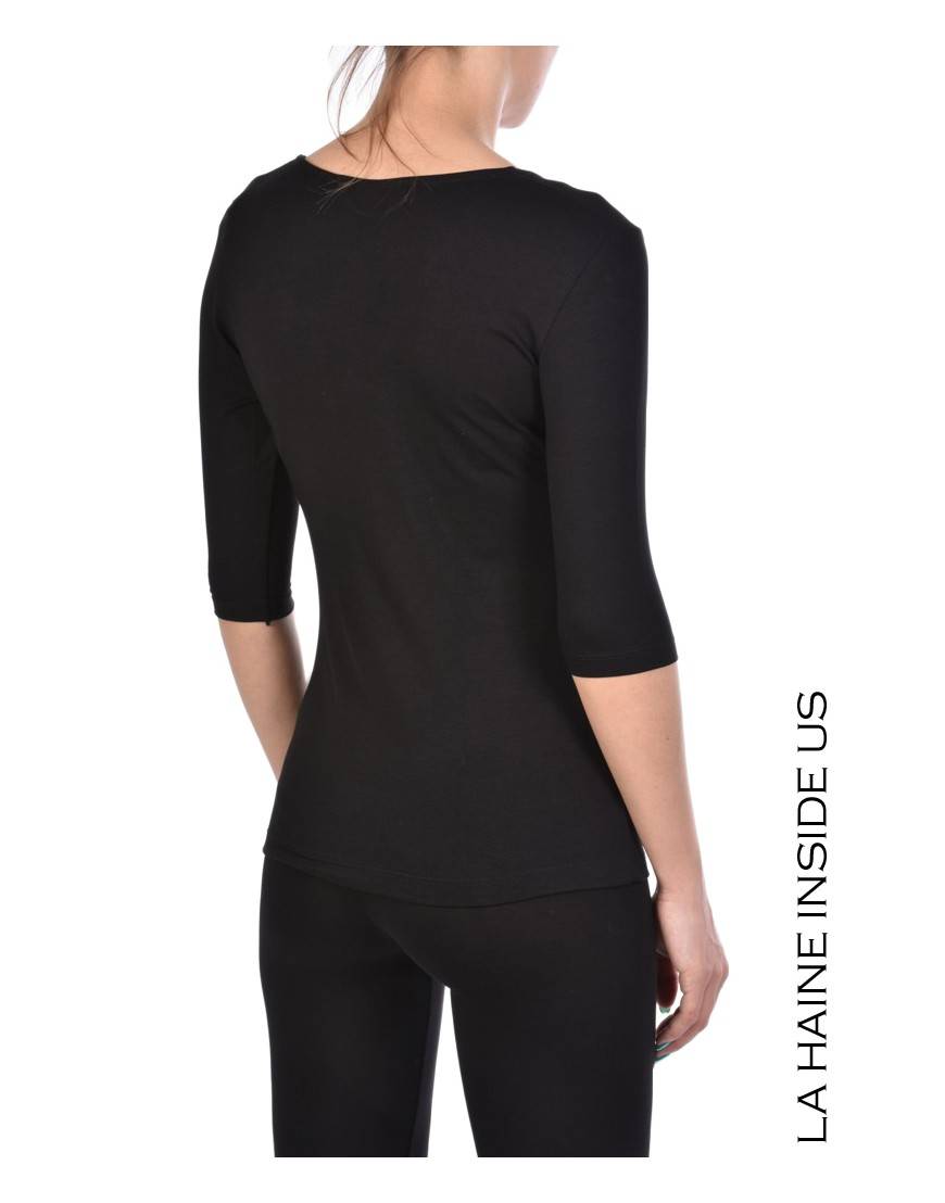 La Haine Inside Us - PERMANENTE - 4M SALUS MAGLIA Nero