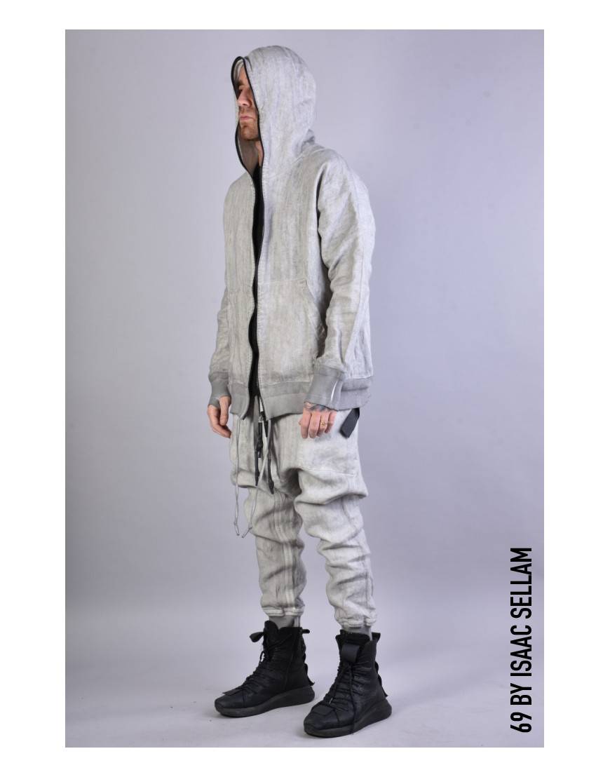 La Haine Inside Us ZIPPY HOOD LINEN Grey