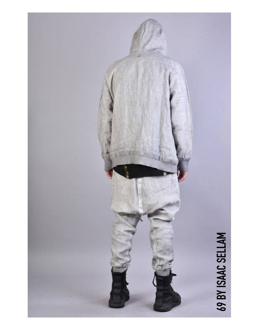 La Haine Inside Us ZIPPY HOOD LINEN Grey