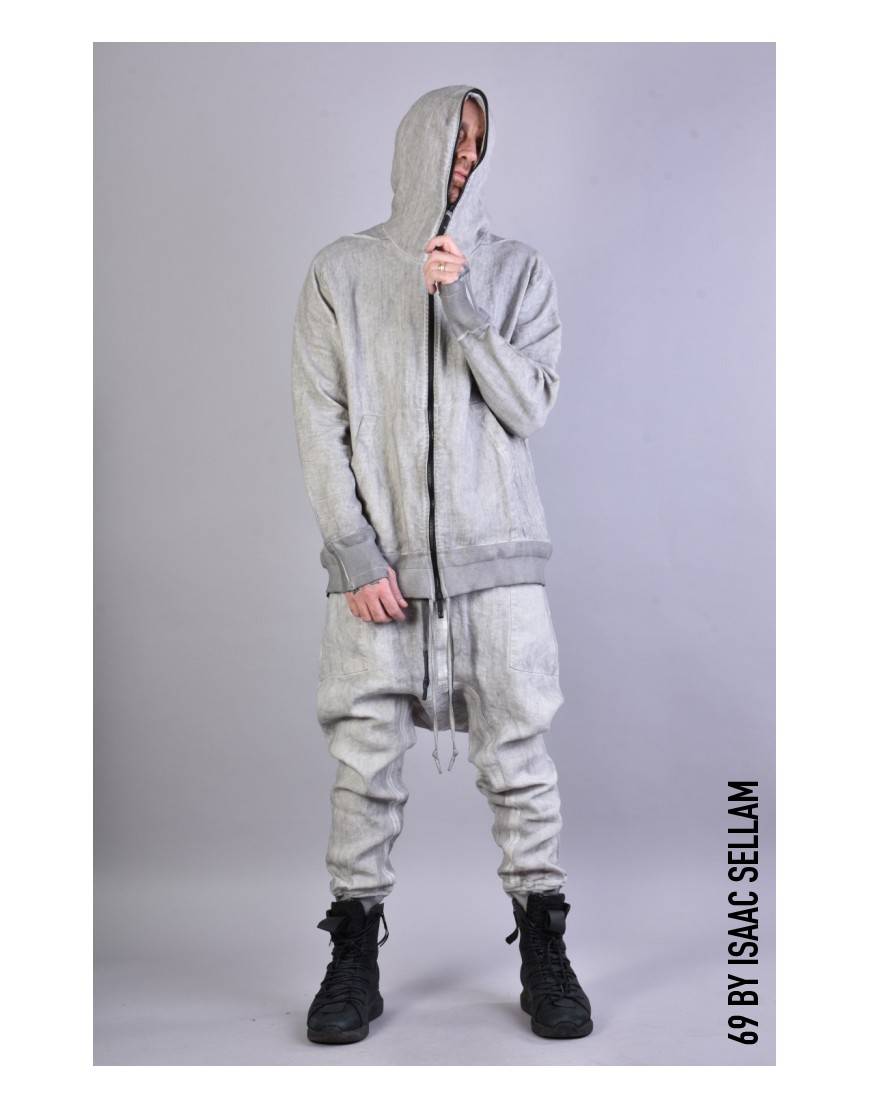 La haine inside us ZIPPY HOOD LINEN Grey