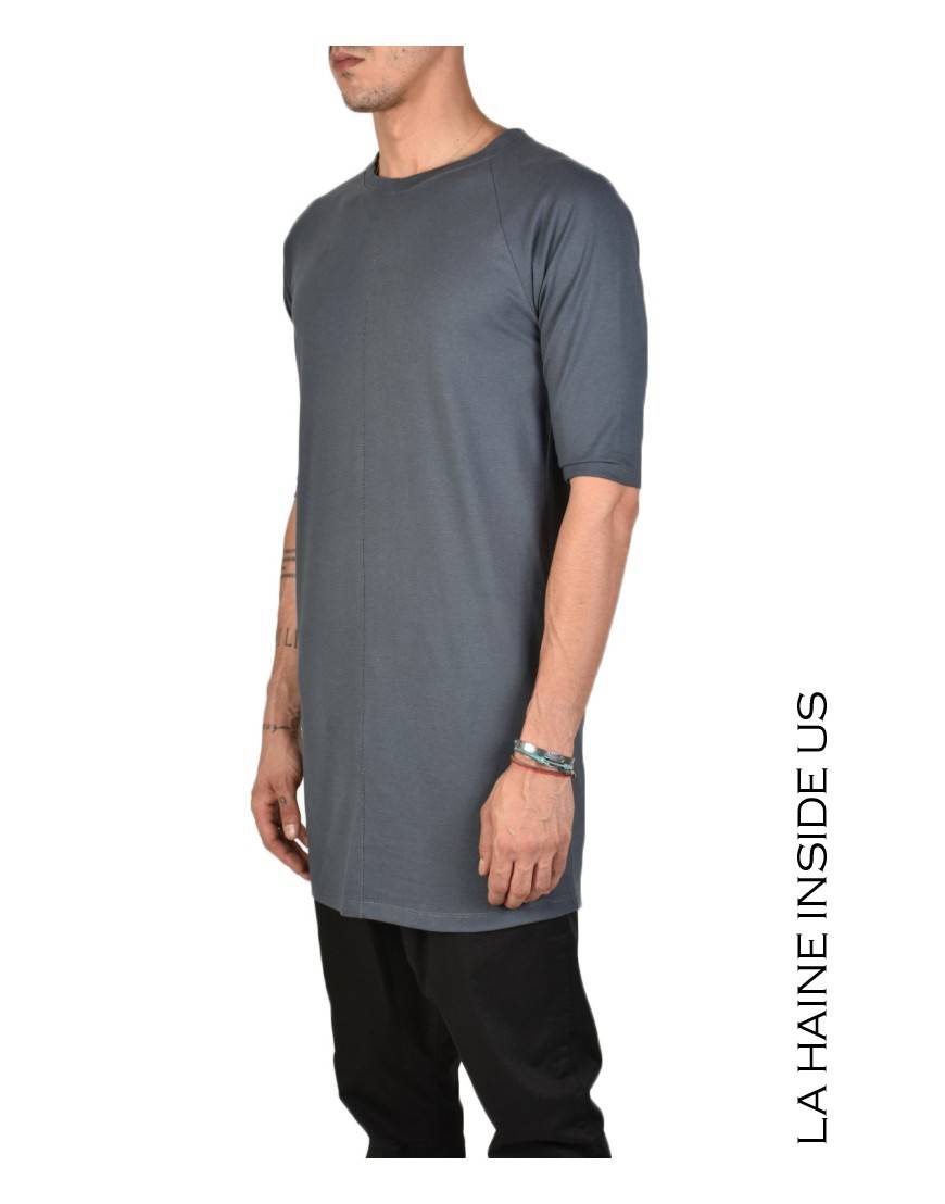 La Haine Inside Us - PERMANENTE - 3M BASE T-SHIRT Versione Lunga Piombo